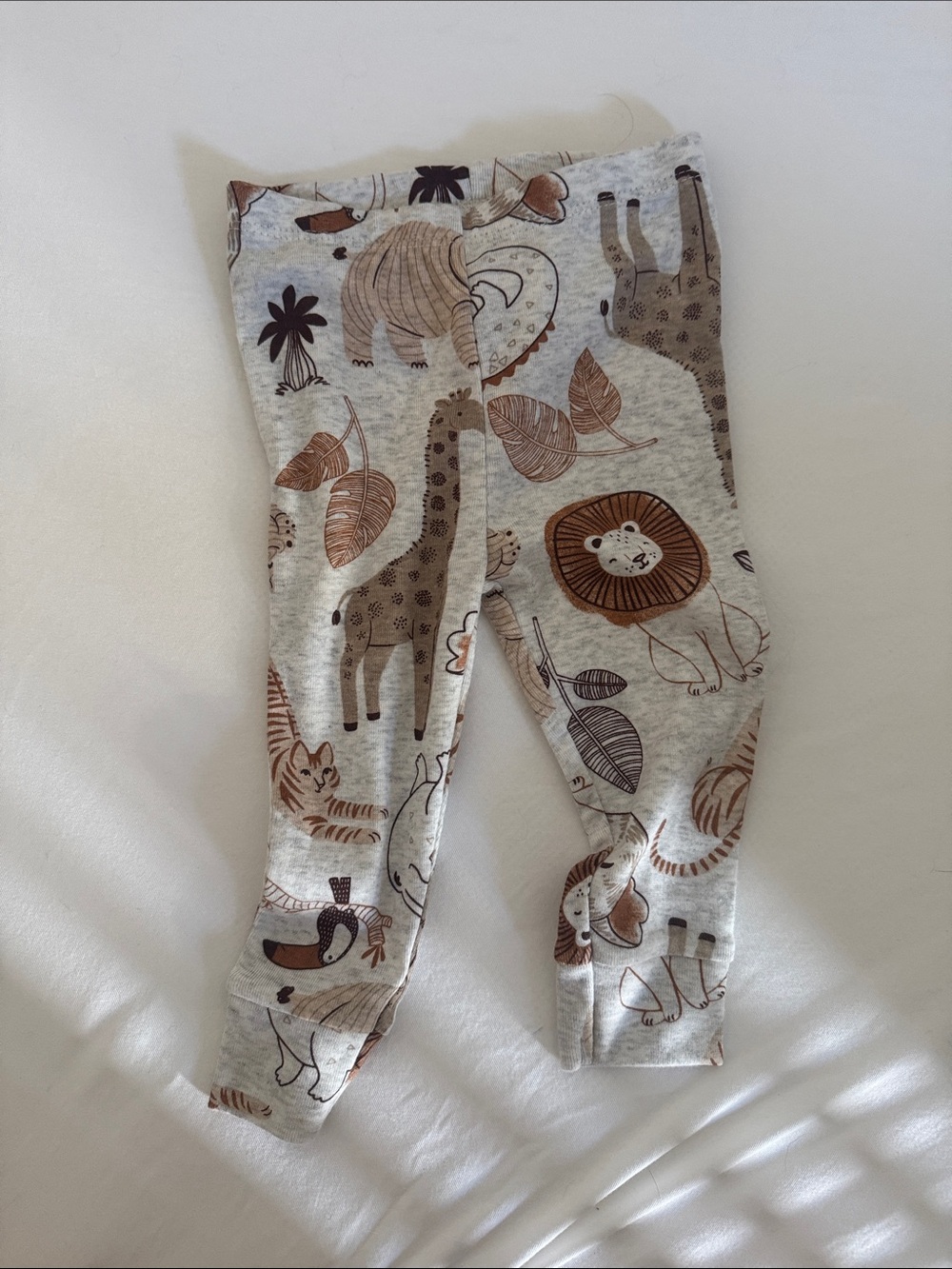Carter's Neutral Safari Animal Leggings - Beige & Brown